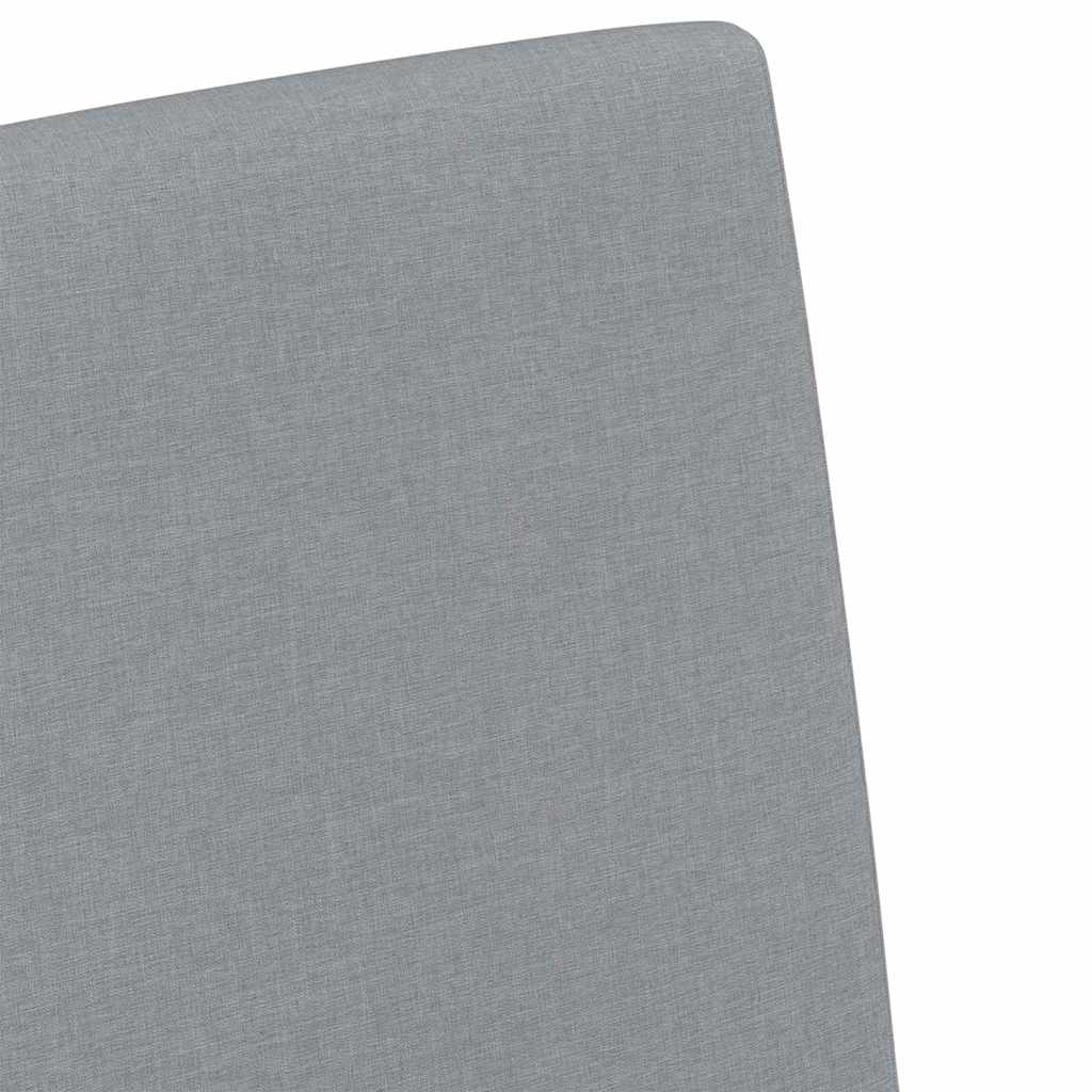 Esszimmerstühle 2 pcs Hellgrau 57 x 67 x 95 cm Stoff