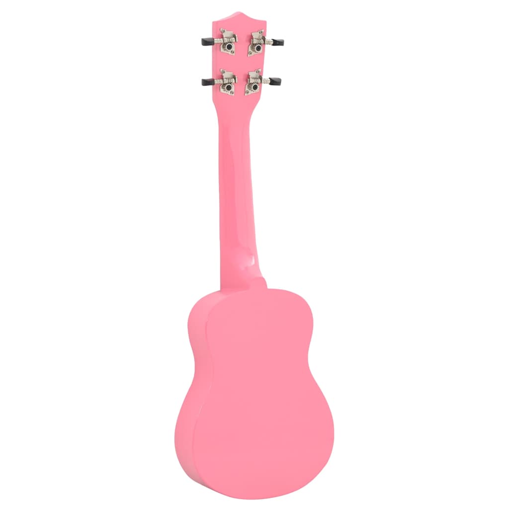 Sopran Ukulele Set für Kinder mit Tasche Dunkles Holz 21