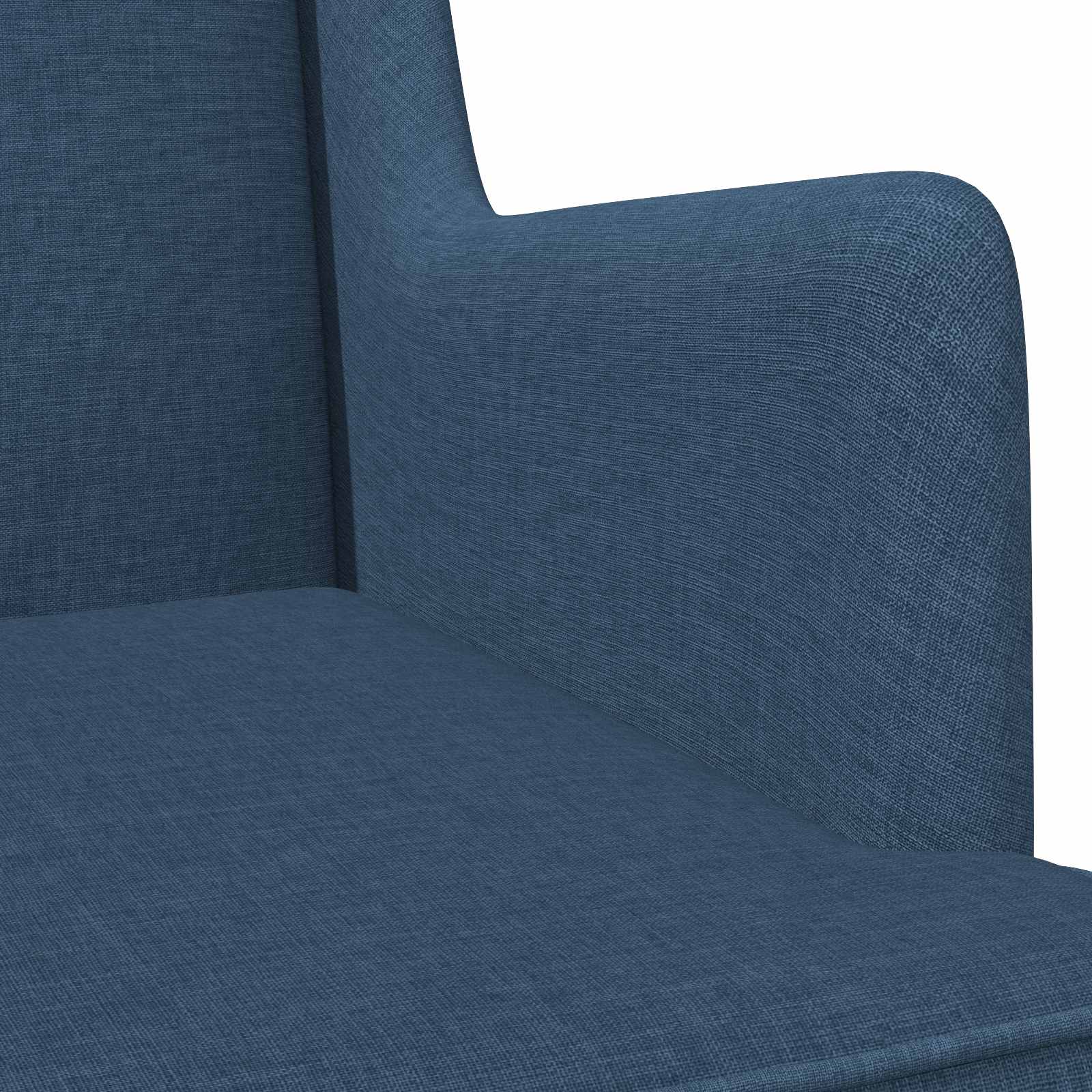 Schaukelstuhl Hellgrau 62 x 80 x 85 cm Stoff