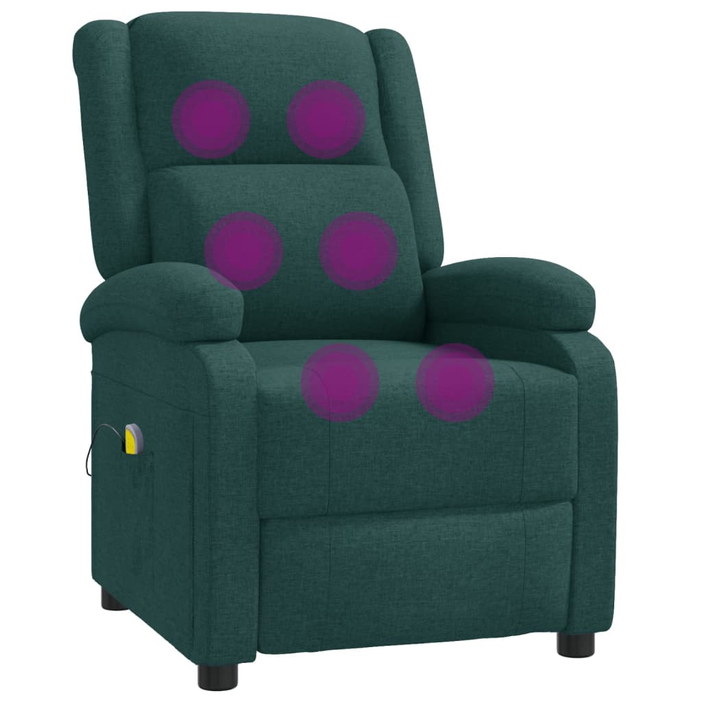 Massagesessel Hellgrau Stoff