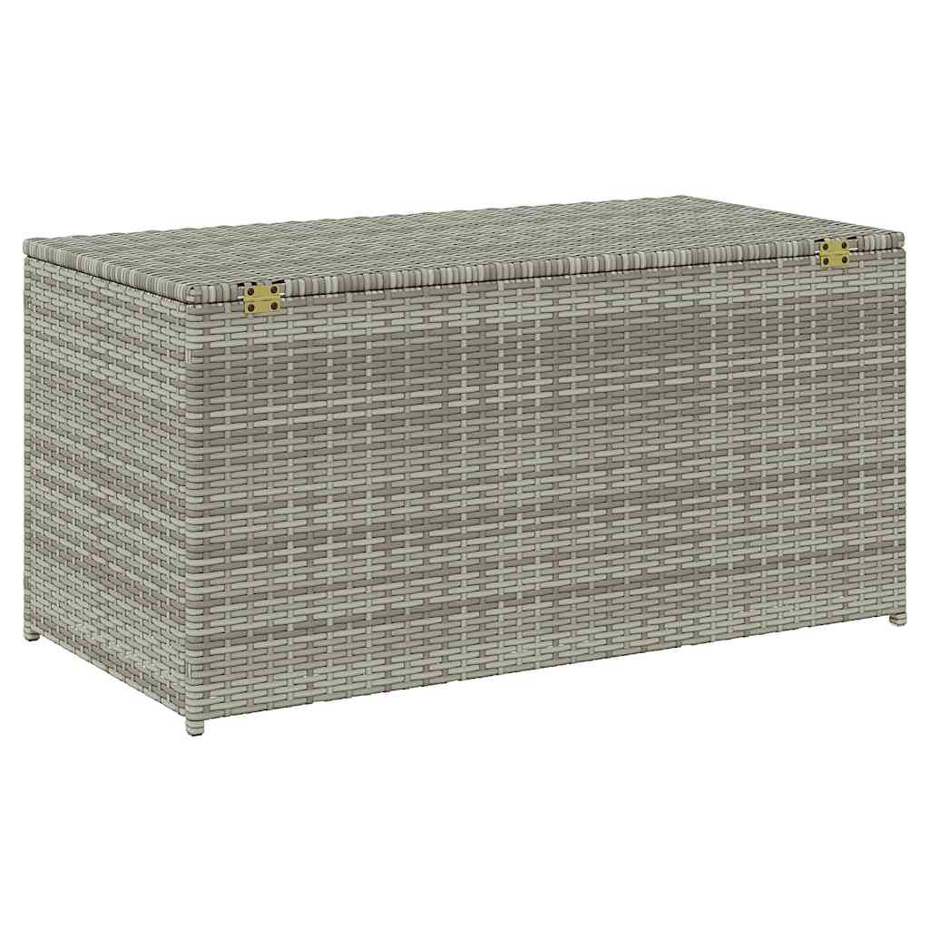 Gartentruhe Schwarz 283L Poly Rattan