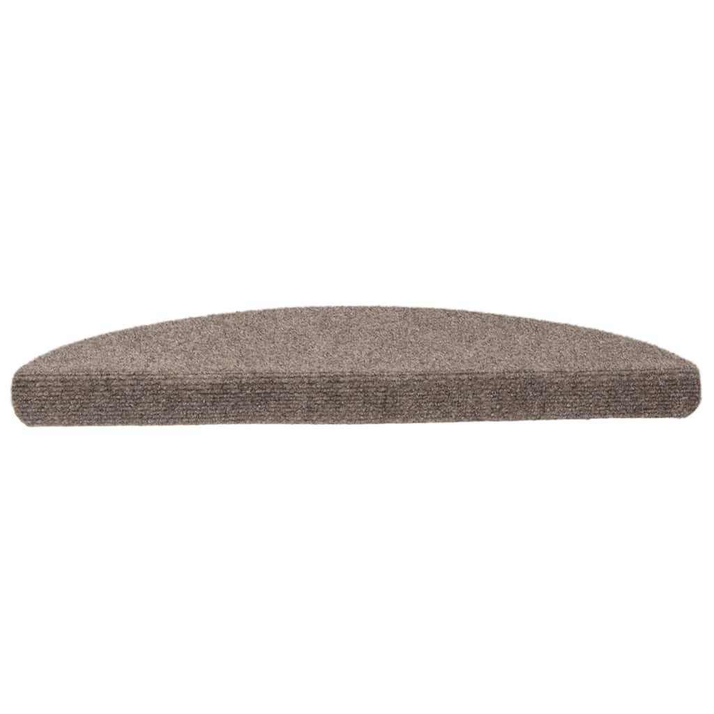 Stufenmatten Selbstklebend 15 Stk. 56x17x3 cm Hellbraun Halbrund