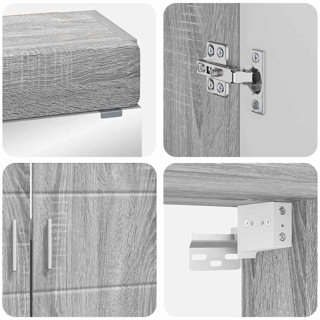 Badezimmermöbel-Set TULUM 2 pcs Weiß 60 x 34 x 63 cm