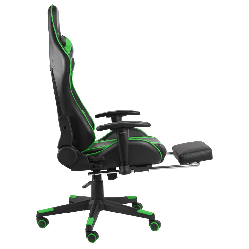 Gaming-Stuhl Drehbar Grün PVC