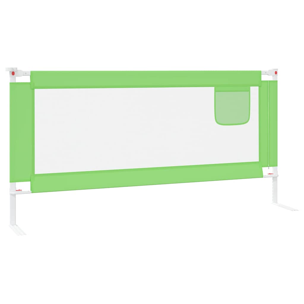 Kleinkind-Bettschutzgitter Grün 90x25 cm Stoff