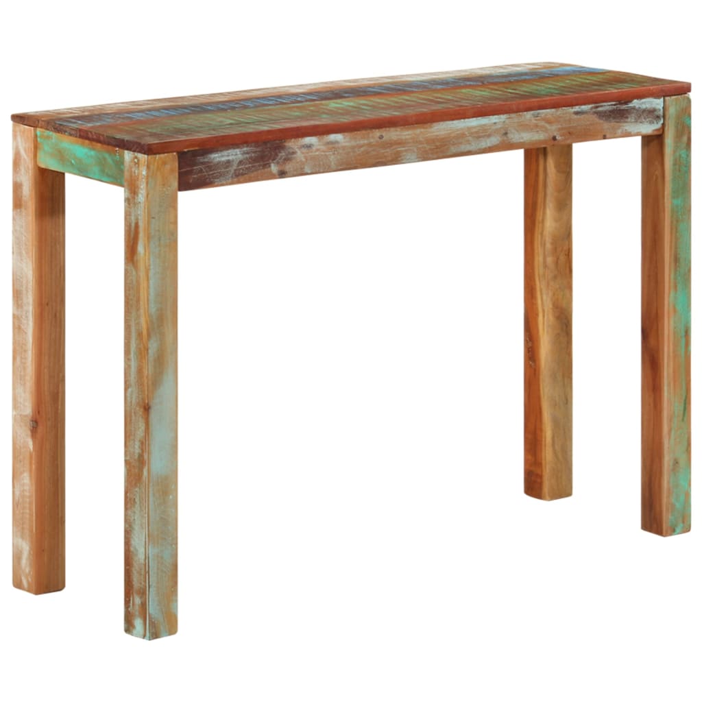 Konsolentisch 110x35x76 cm Raues Mangoholz