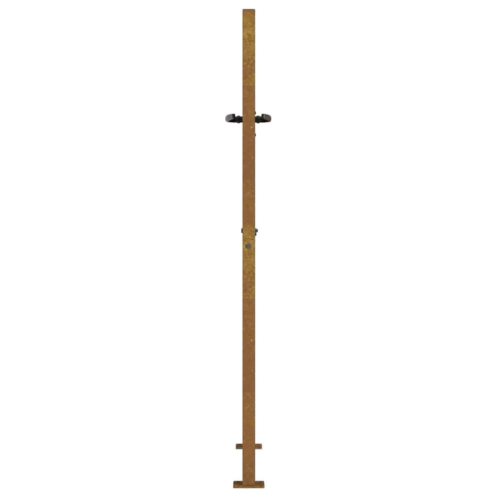 Gartentor 100x75 cm Cortenstahl Bambus-Design