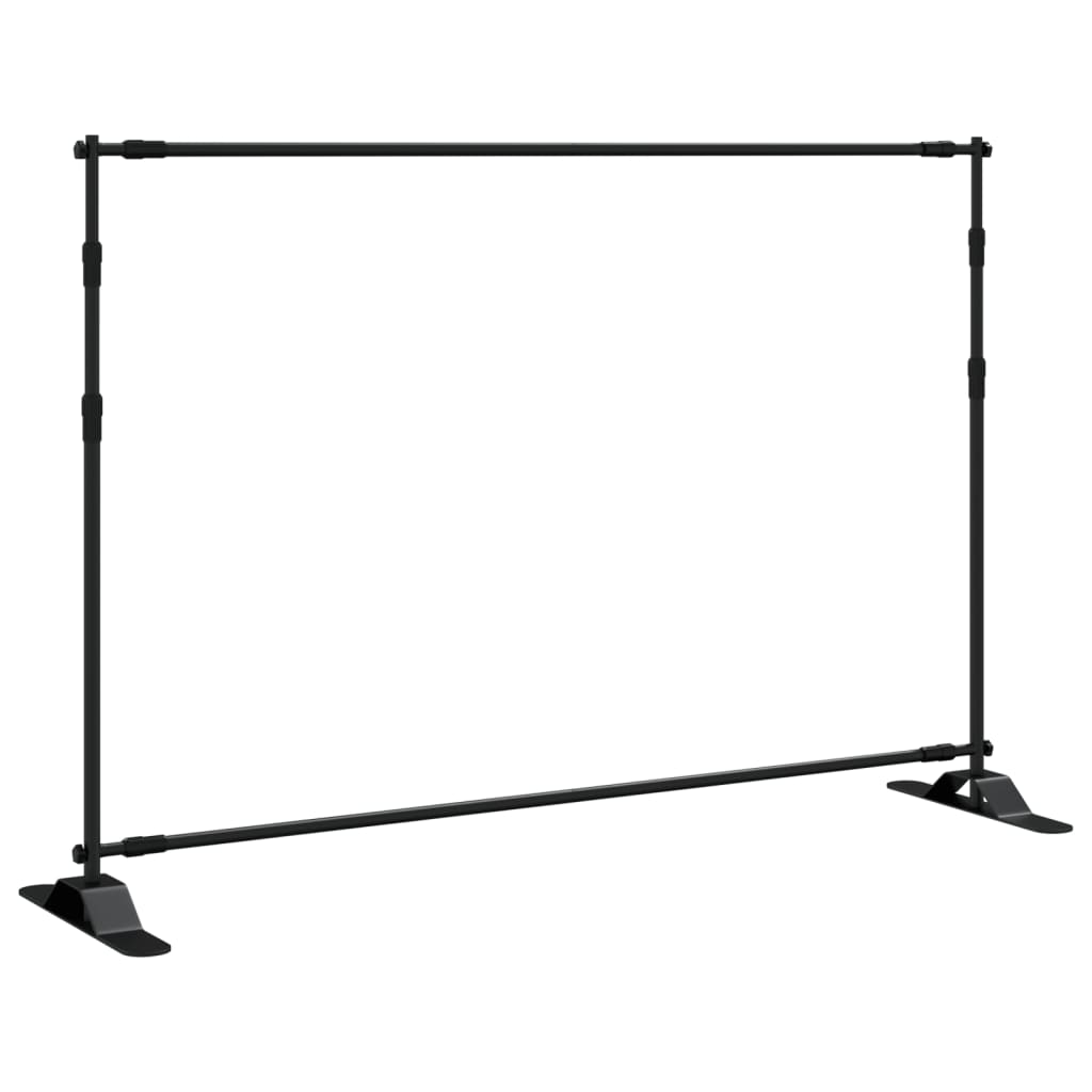 Hintergrundstativ Schwarz 254x243 cm Stahl