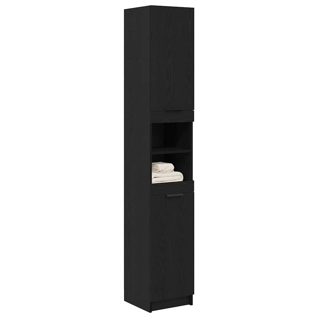 Badschrank Weiß 32x34x188,5 cm Holzwerkstoff