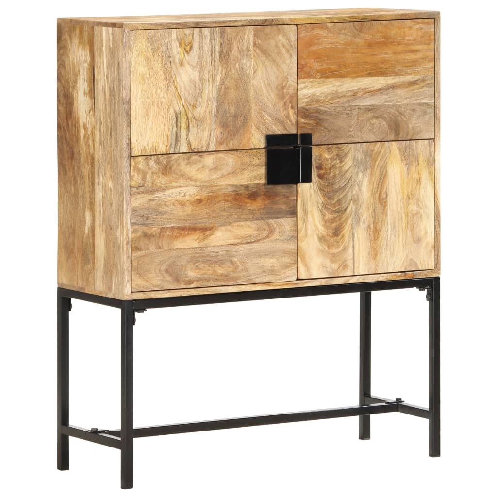 Highboard 80x30x100 cm Massivholz Mango