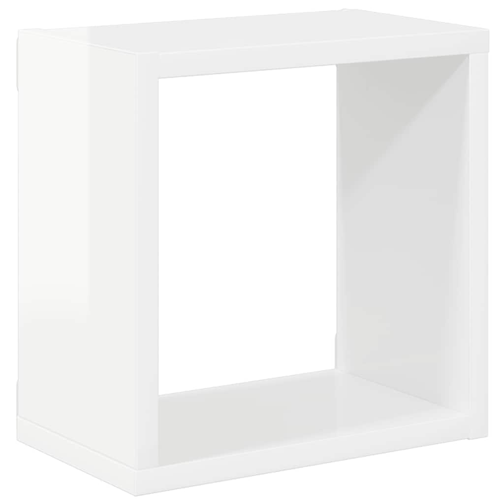 Würfelregale 2 Stk. Weiß 30x15x30 cm