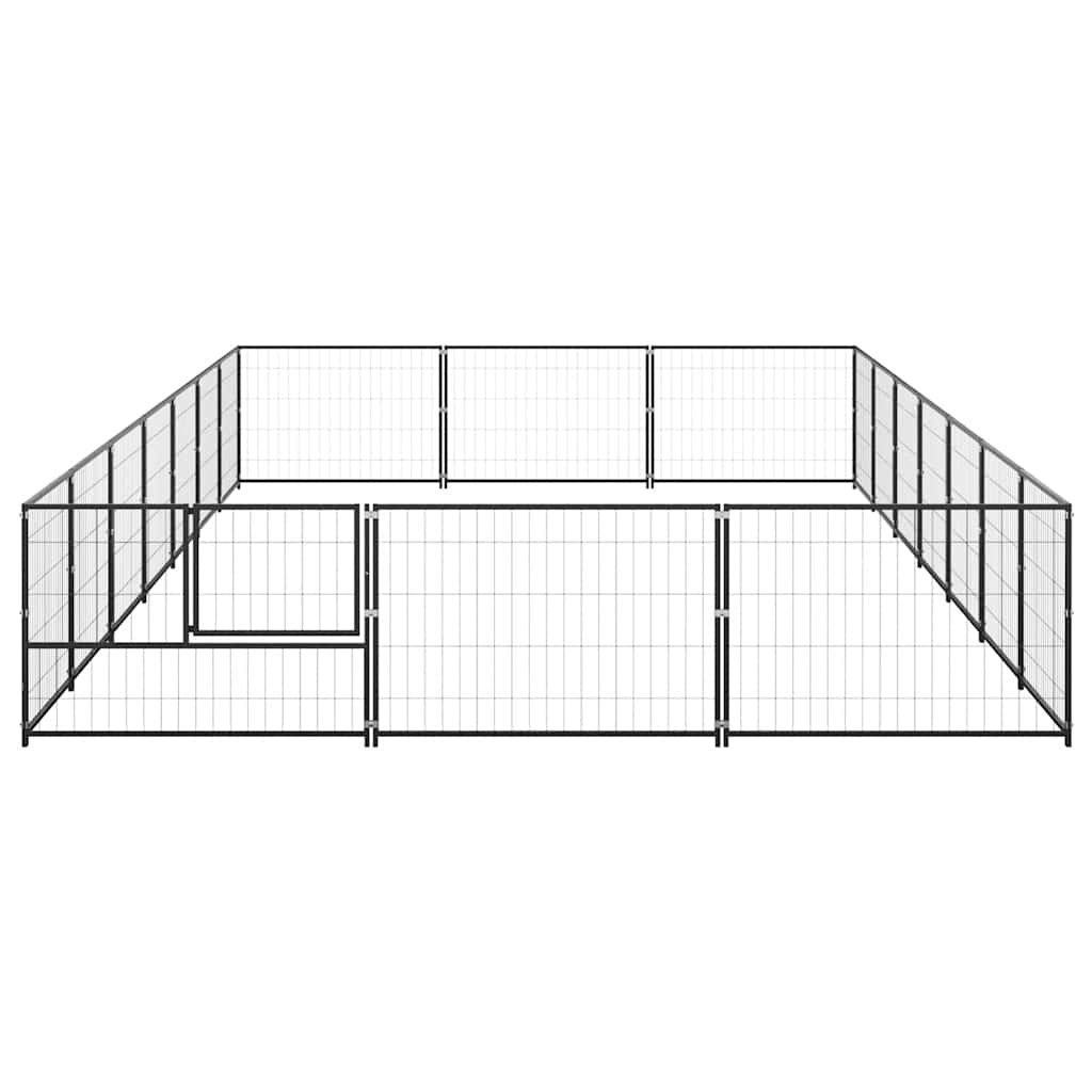 Hundezwinger Schwarz 4 m² Stahl
