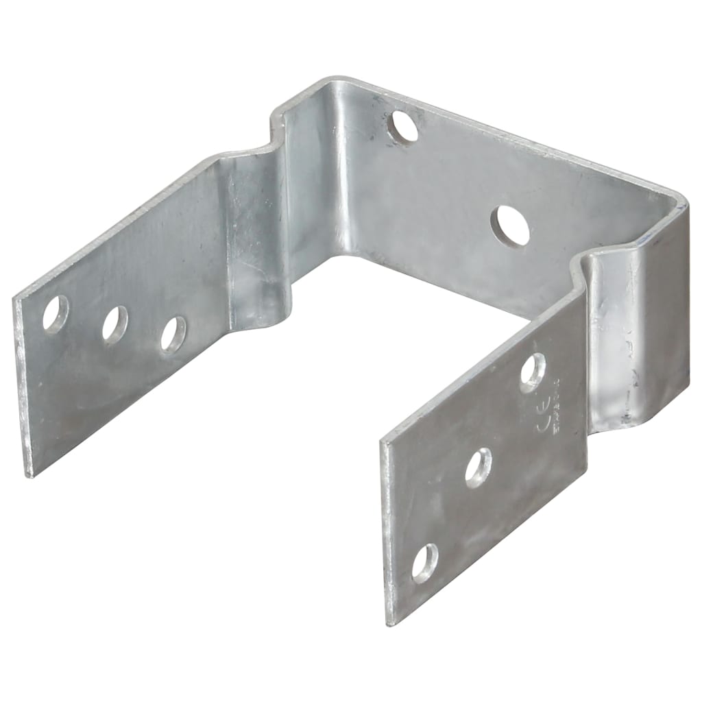 Pfostenträger 6 Stk. Silbern 9×6×15 cm Verzinkter Stahl