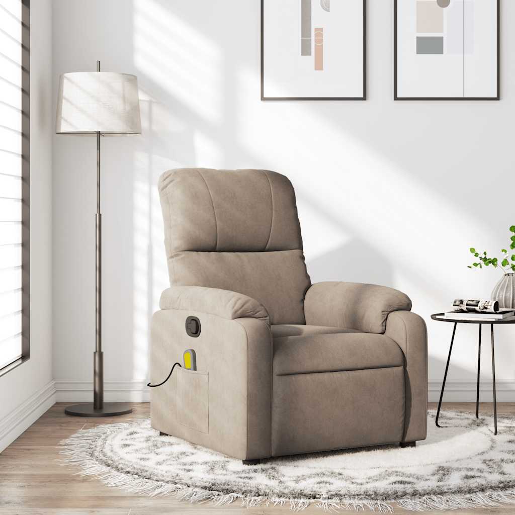 Relaxsessel Elektrisch Braun Mikrofasergewebe