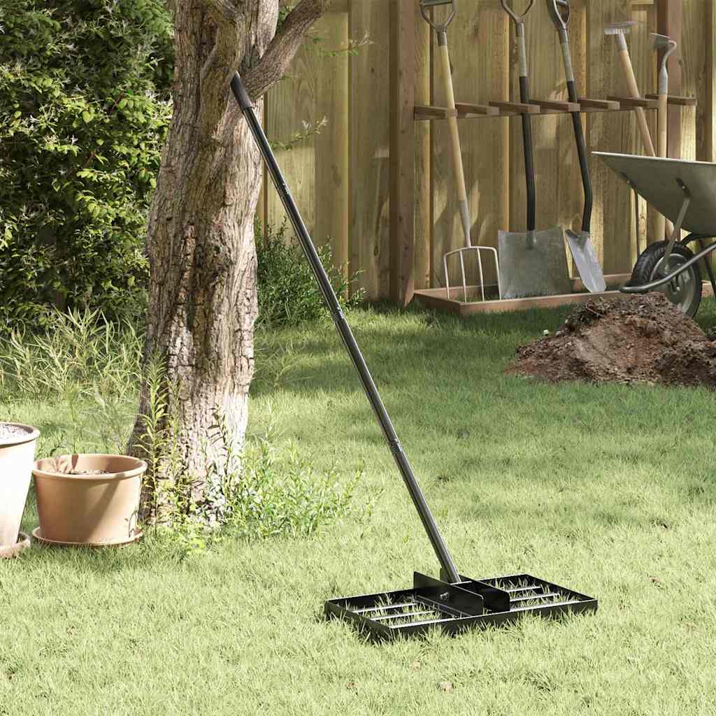 Garten-Nivellierrechen Silber 45 x 25 x 200 cm Edelstahl