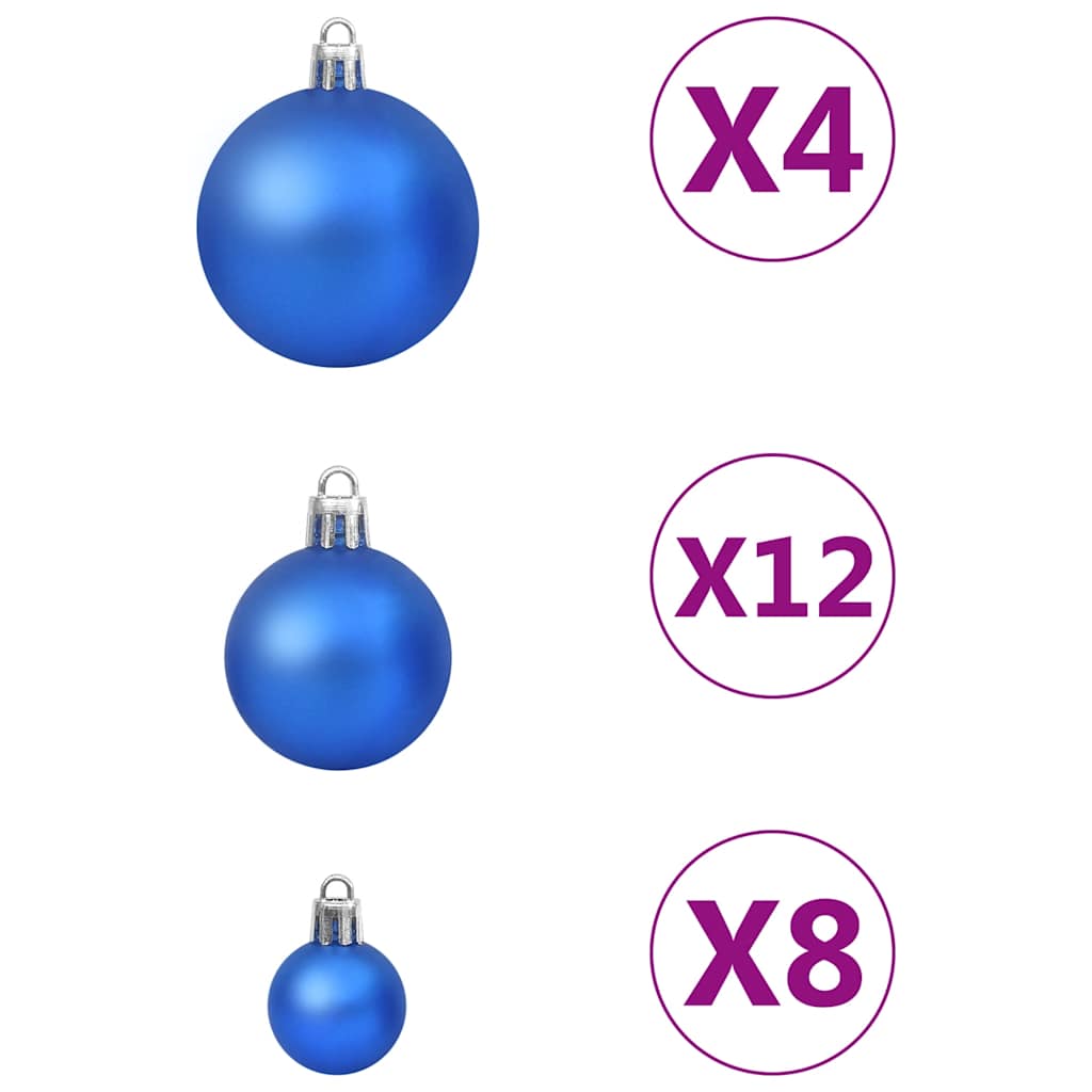 100-tlg. Weihnachtskugel-Set Weiß