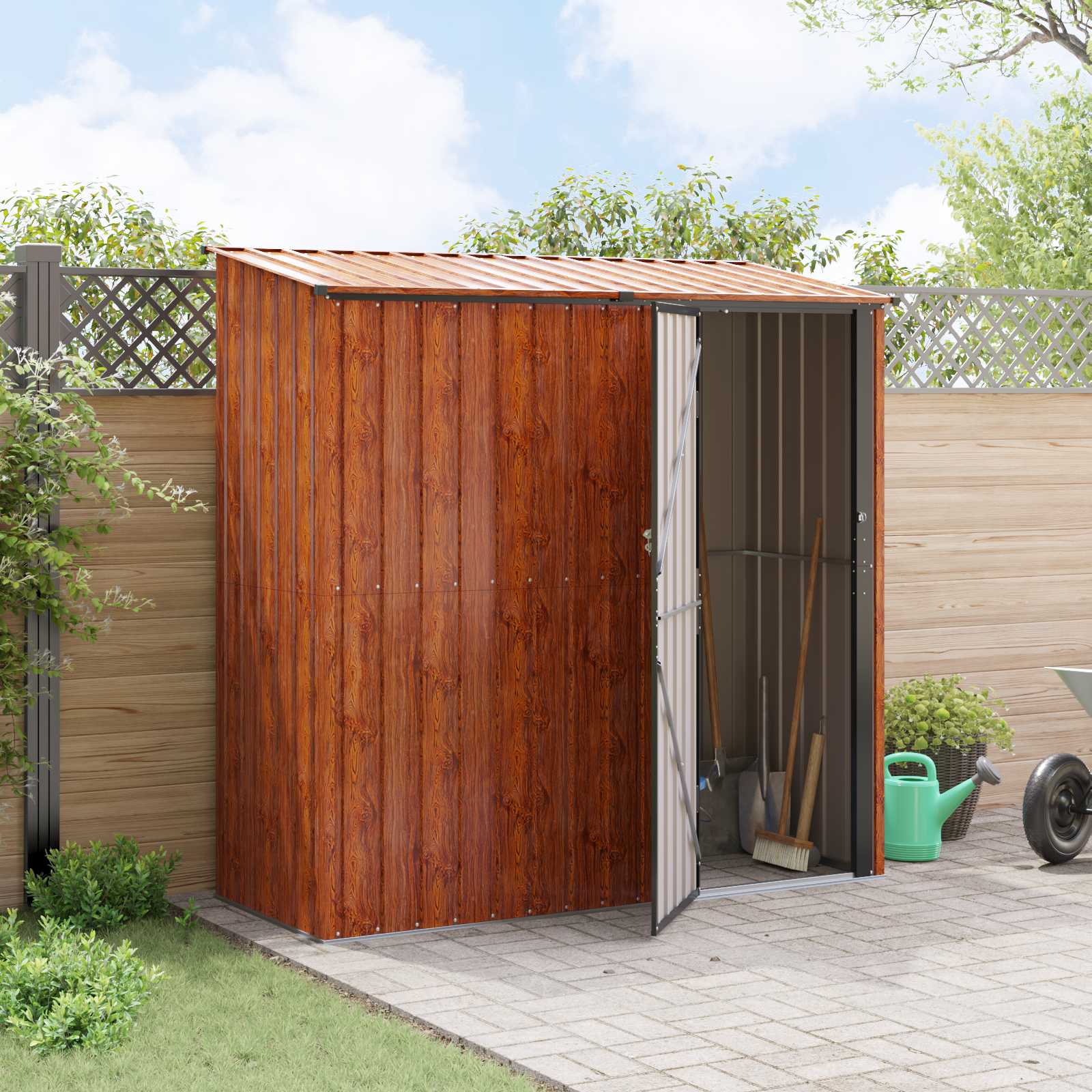 Gartenhütten Anthrazit 103 x 74 x 200 cm Metall