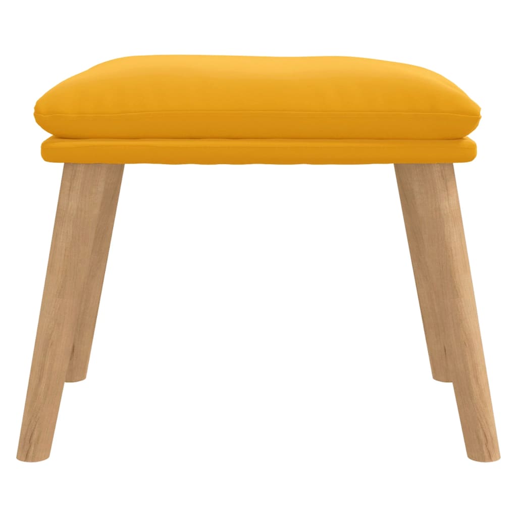 Fußhocker Hellgrau 45x29,5x35 cm Samt