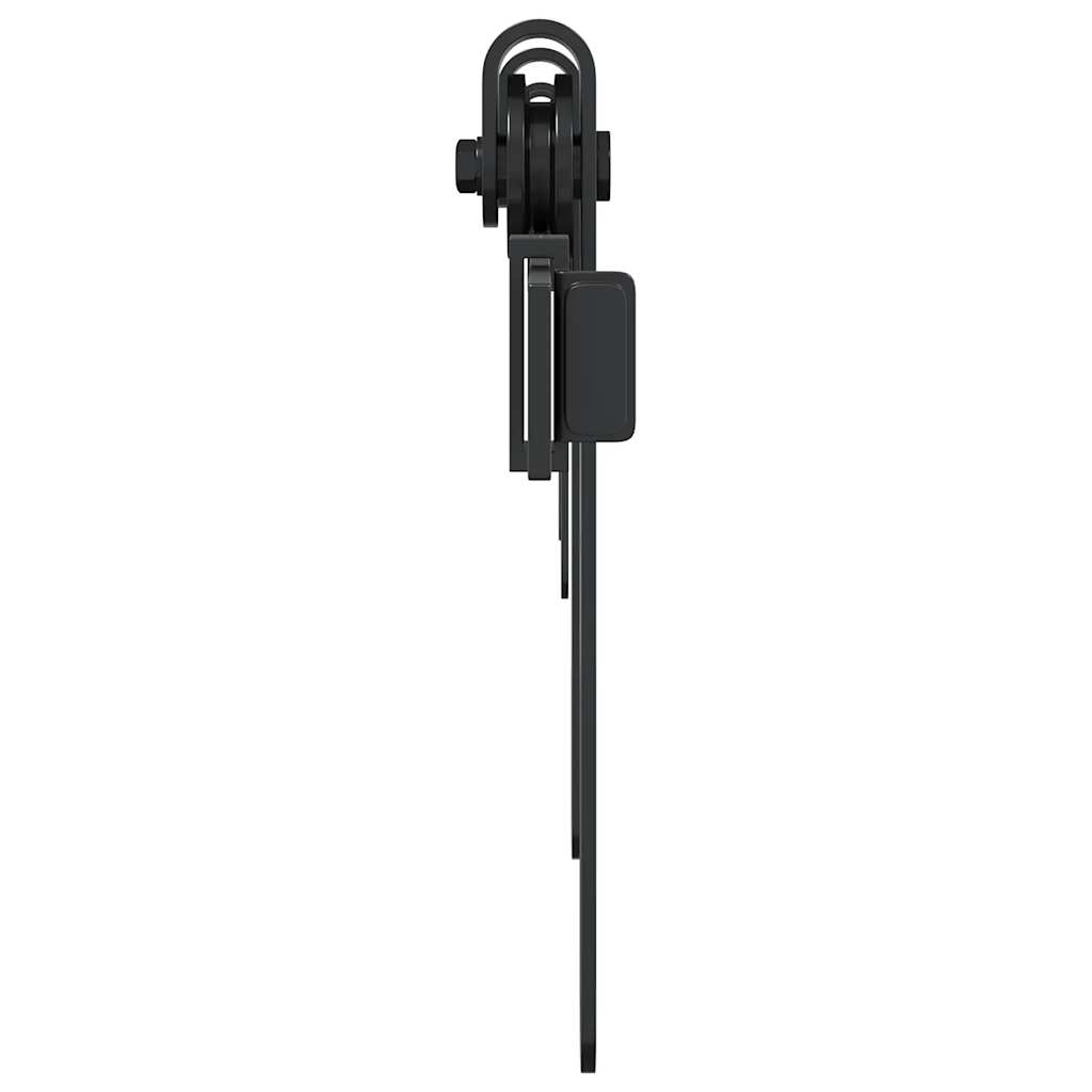 Schiebetürbeschlag Set für Schranktüren 91 cm Karbonstahl