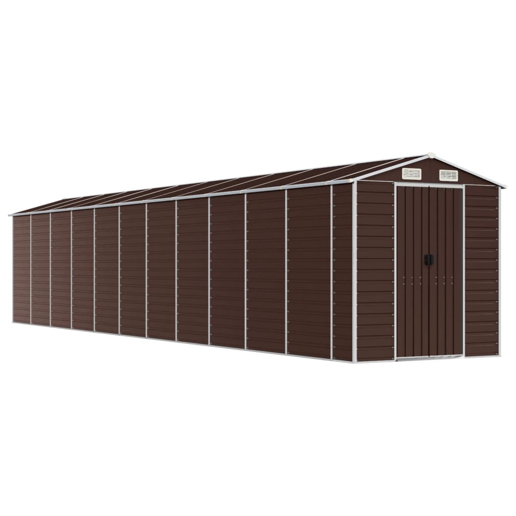 Gerätehaus Grün 191x130x198 cm Verzinkter Stahl