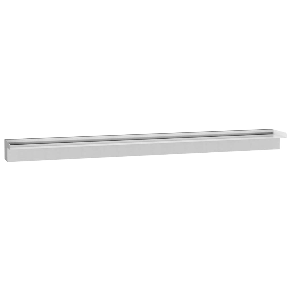 Pool-Wasserfall mit LEDs Edelstahl 110 cm