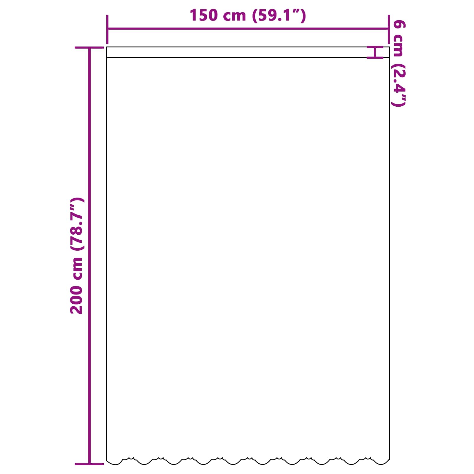Spitzenvorhang mit Vorhängen Floral Weiß 80 x 150 cm Polyester