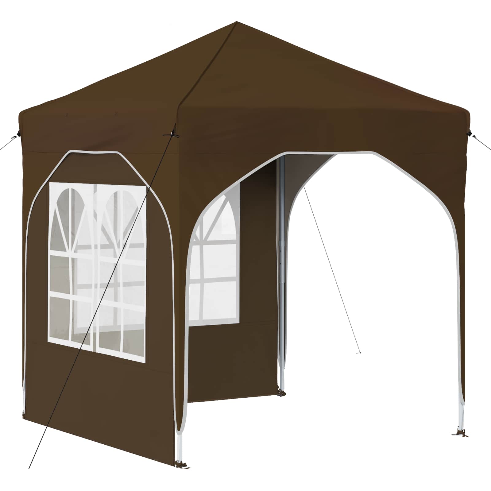 Pop-up Partyzelt 194 x 194 x 245 cm Creme