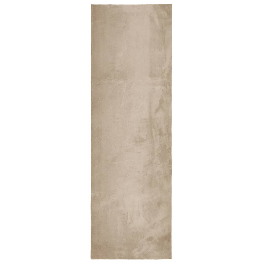 Teppich HUARTE Kurzflor Weich und Waschbar Anthrazit 60x110 cm