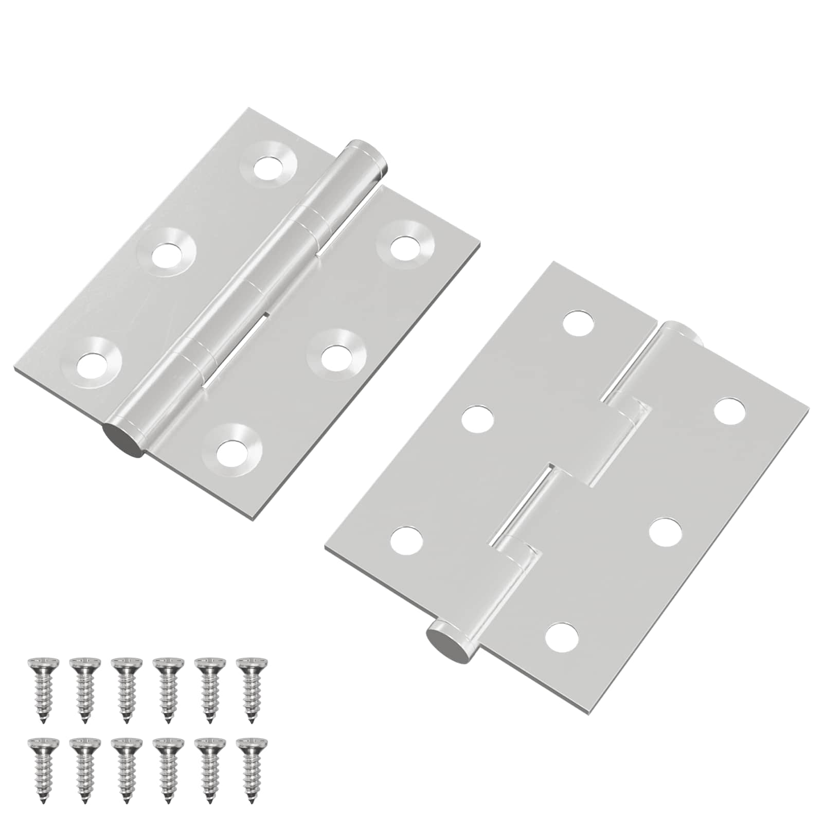 Scharnier 2 pcs Silber 50 x 38 x 1,3 mm Stahl