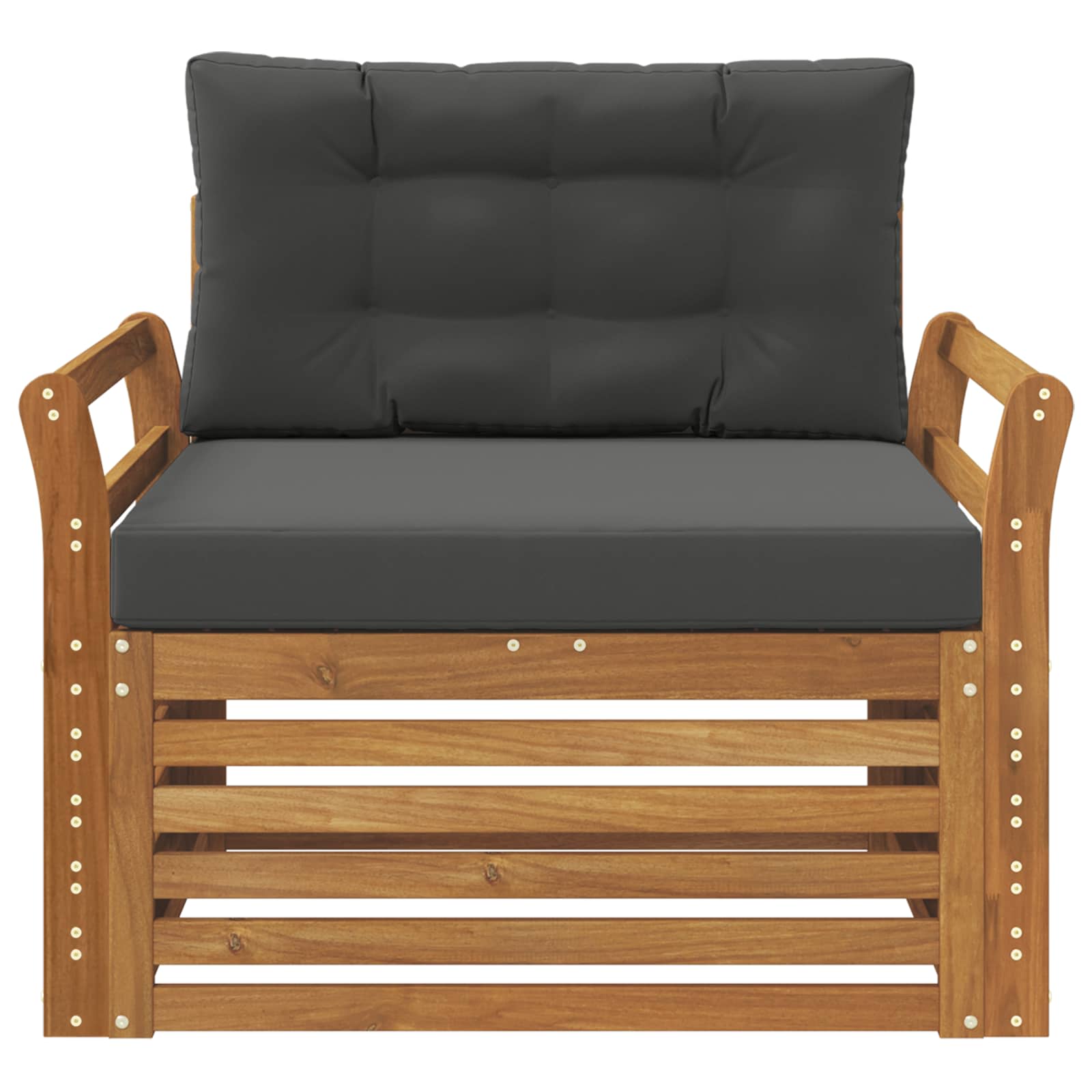 2 Stück Outdoor-Sofa Natur
