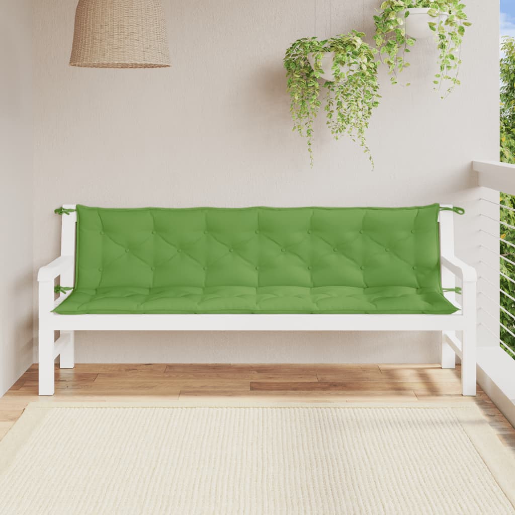 Gartenbank-Auflagen 2 Stk. Melange Anthrazit 100x50x7 cm Stoff