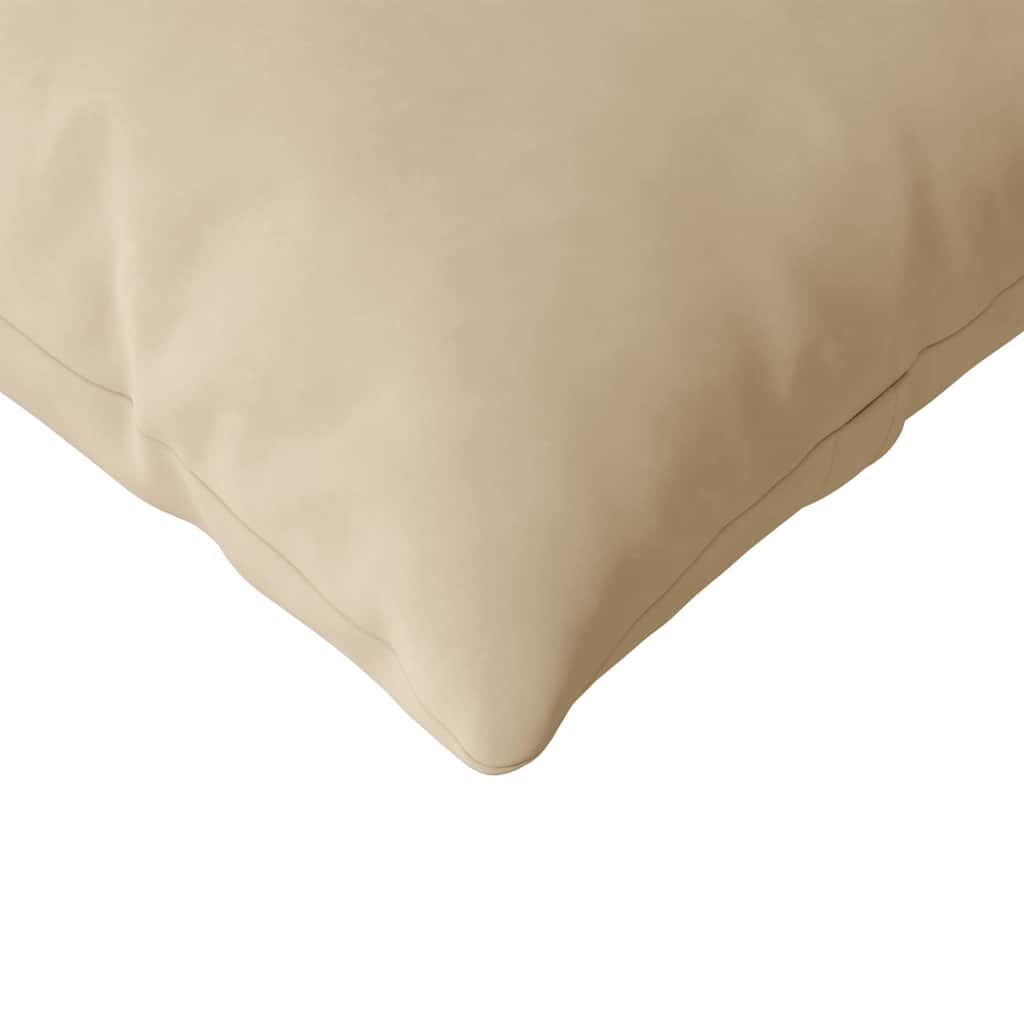 Sofakissen 2 Stück Taupe 50 x 30 cm Stoff