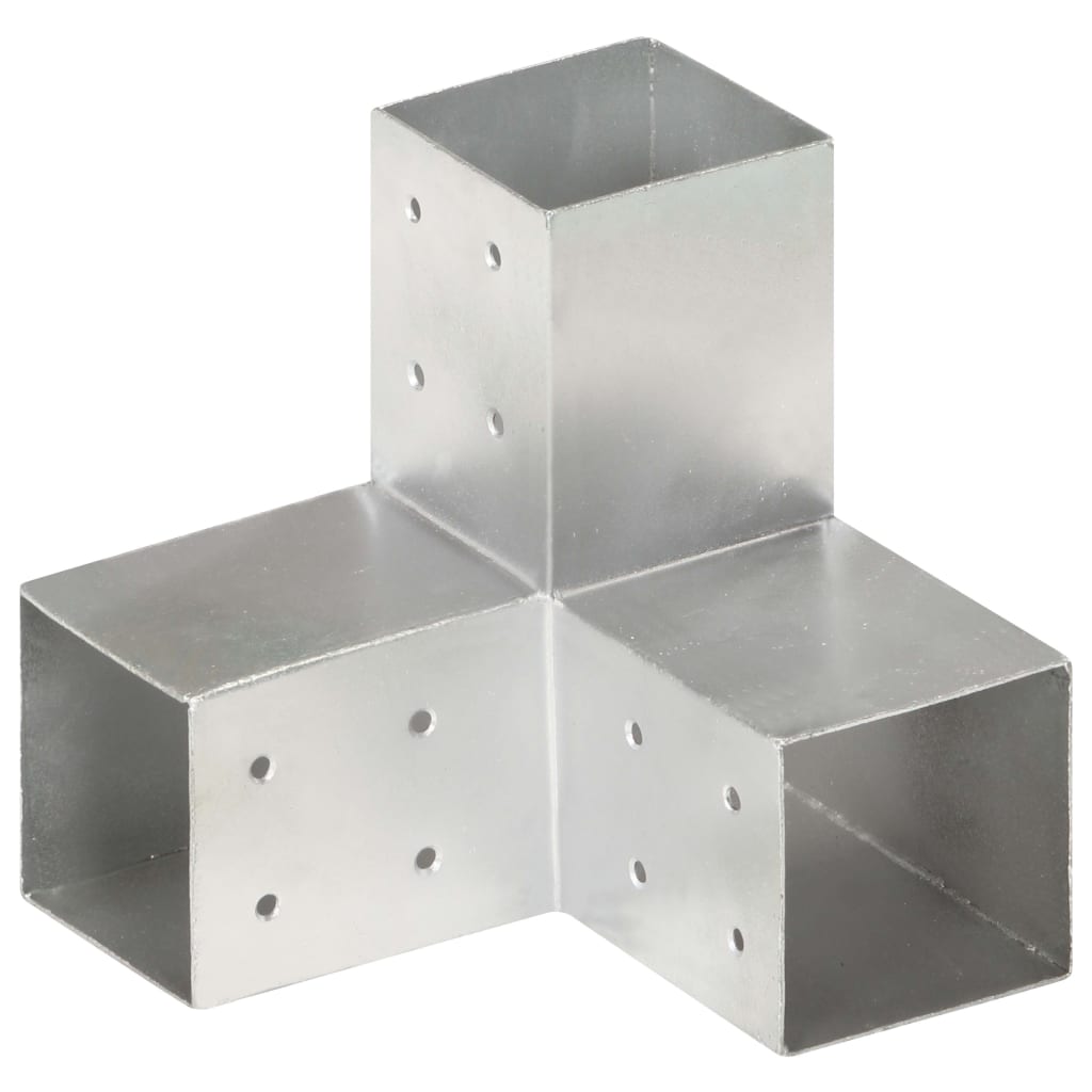 Pfostenverbinder L-Form Verzinktes Metall 71 x 71 mm