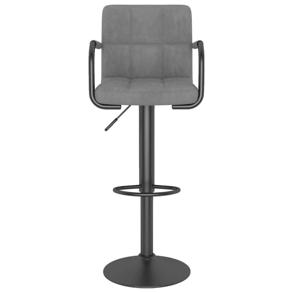 Barhocker 2 Stk. Blau Samt
