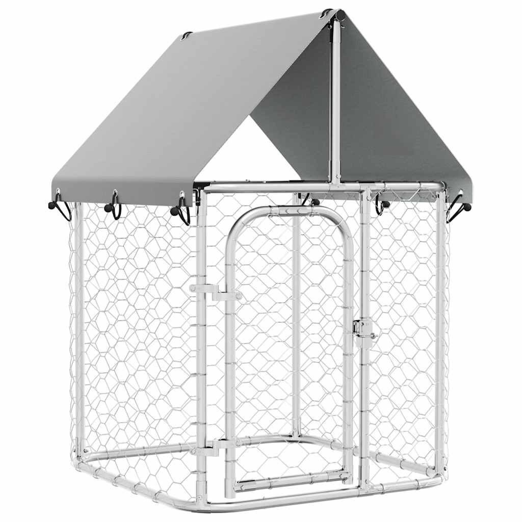 Outdoor-Hundezwinger mit Dach 400x200x150 cm