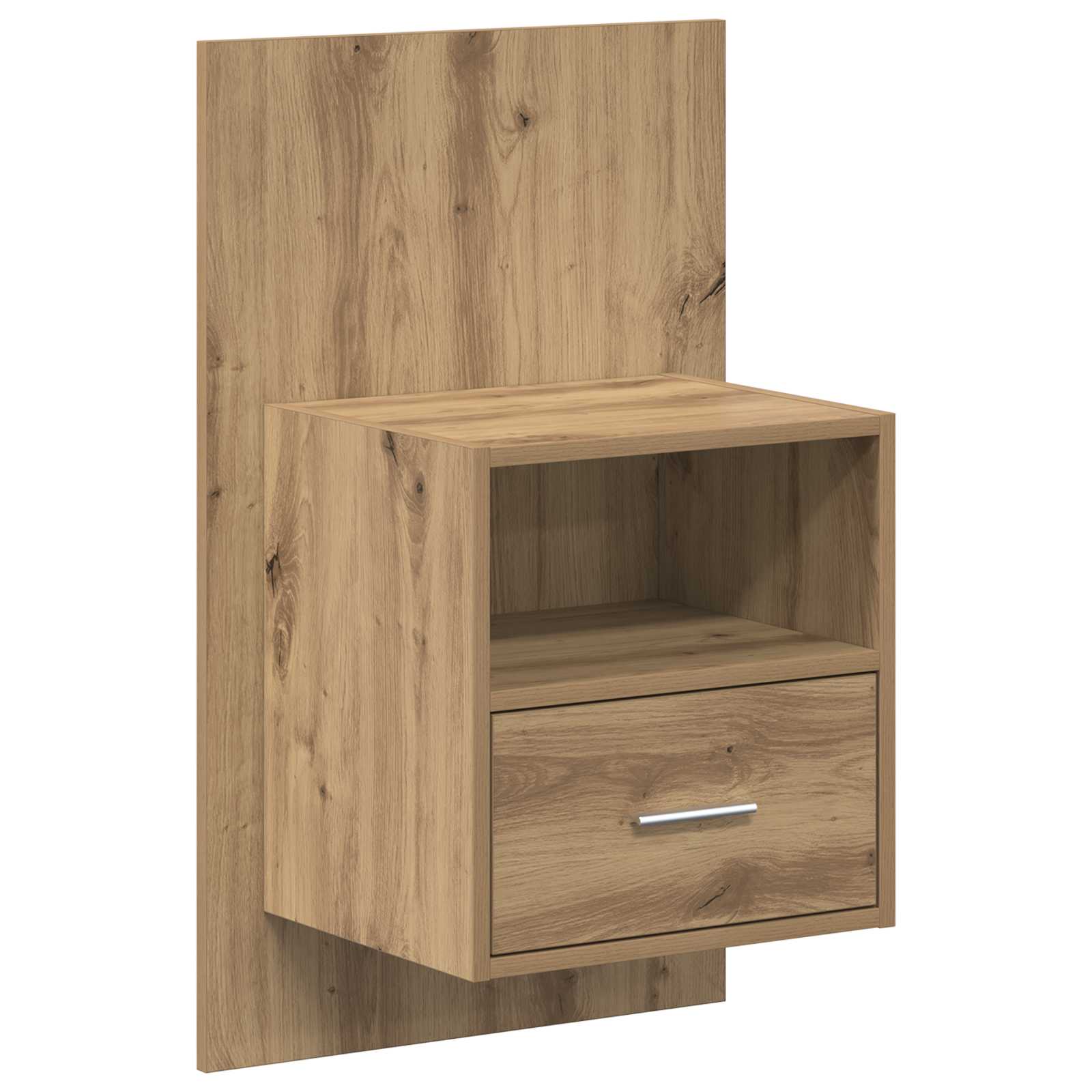 Kopfteil mit Nachttischen Weiß Holzwerkstoff