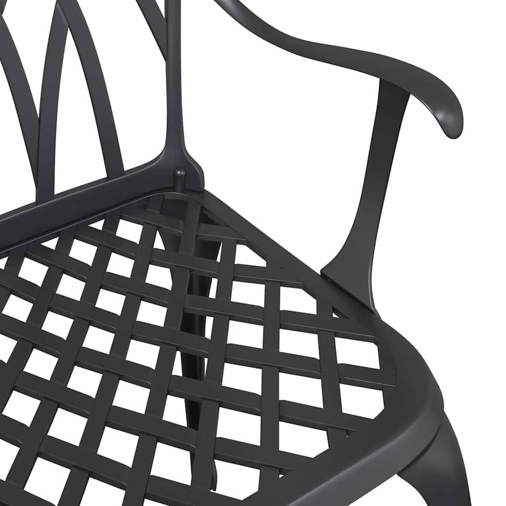 Gartenstuhl 2 pcs Bronze 53 x 51 x 88,5 cm Aluminium