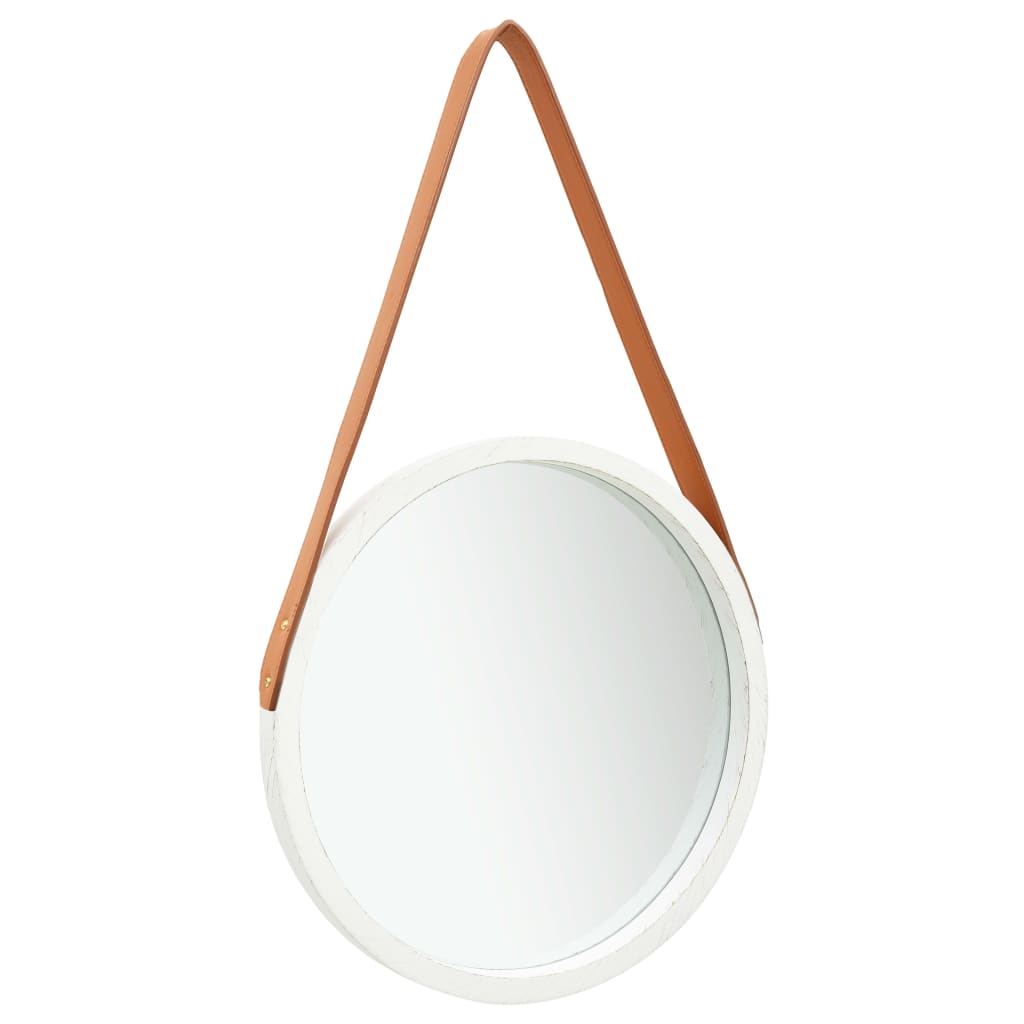 Wandspiegel mit Riemen 60 cm Golden