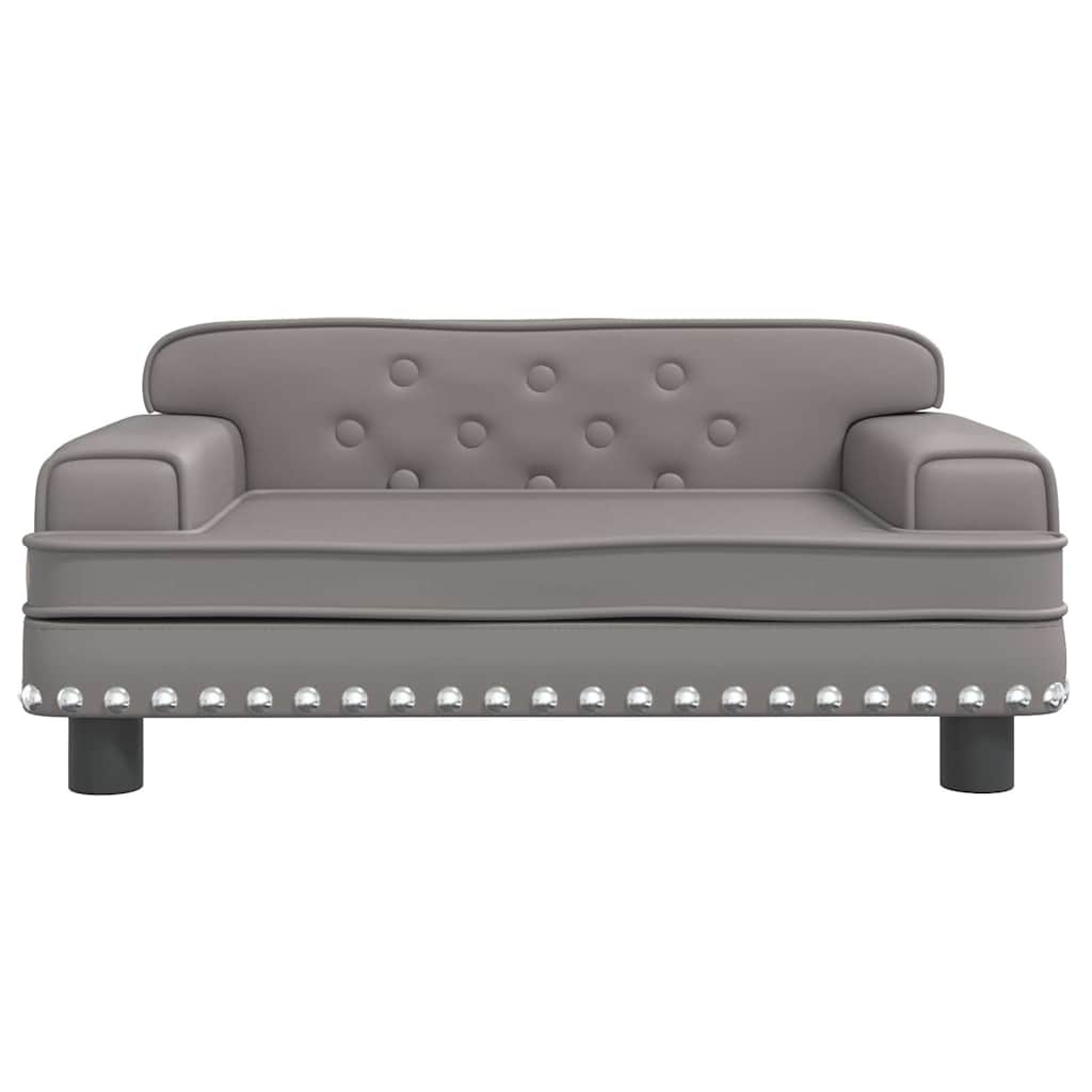 Kindersofa Schwarz 90x53x30 cm Kunstleder