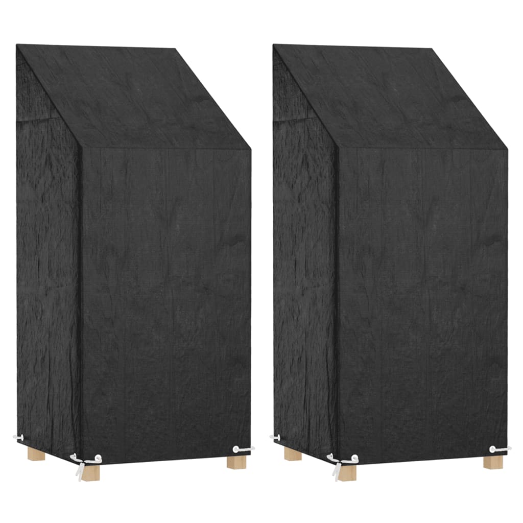 Abdeckungen für Gartenstühle 2 Stk. 8 Ösen 65x65x80/120 cm