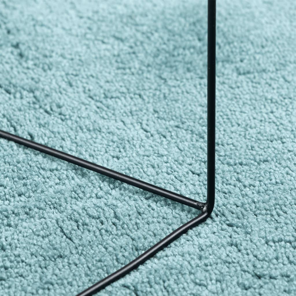 Teppich OVIEDO Kurzflor Anthrazit 120x120 cm