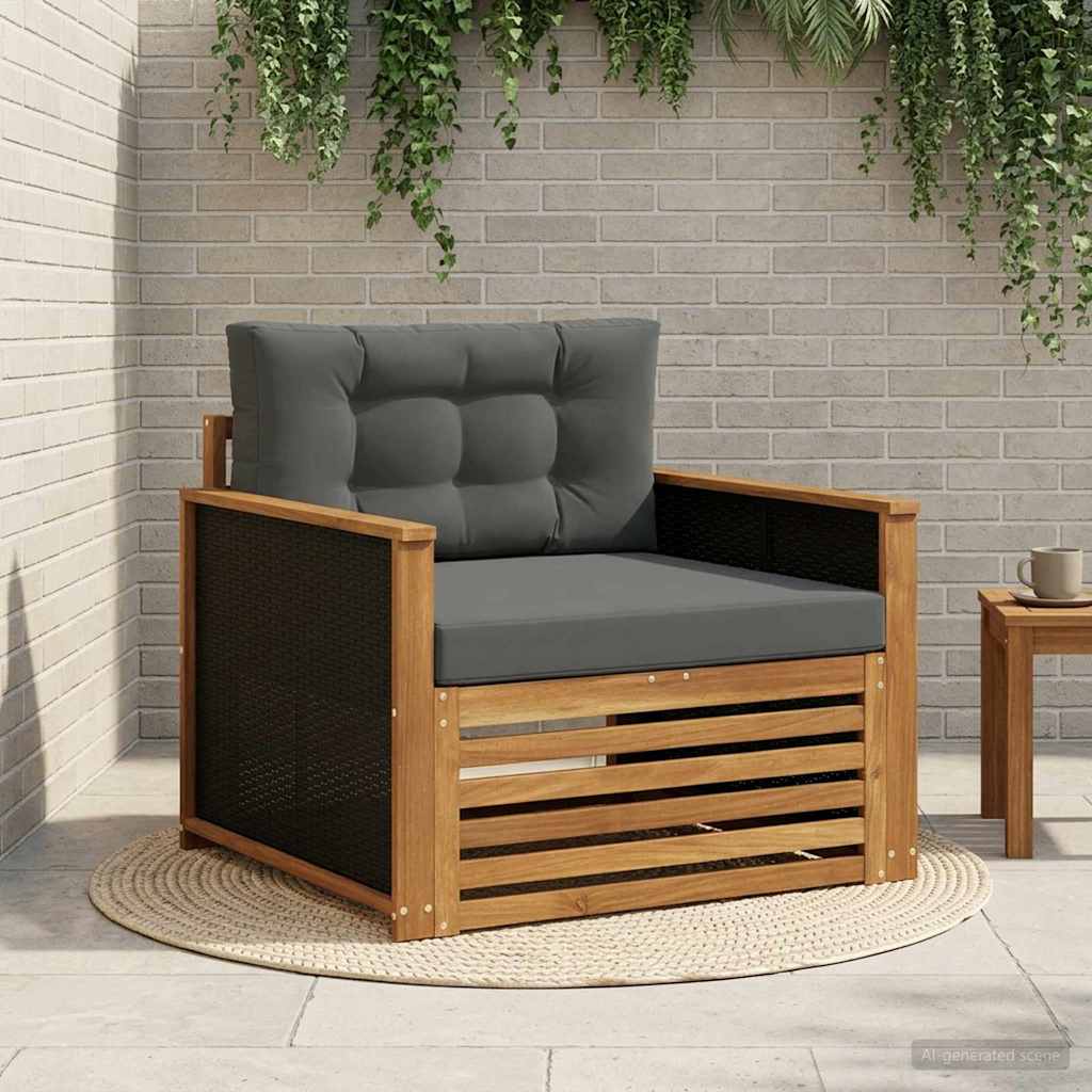 2 Stück Outdoor-Sofa Natur