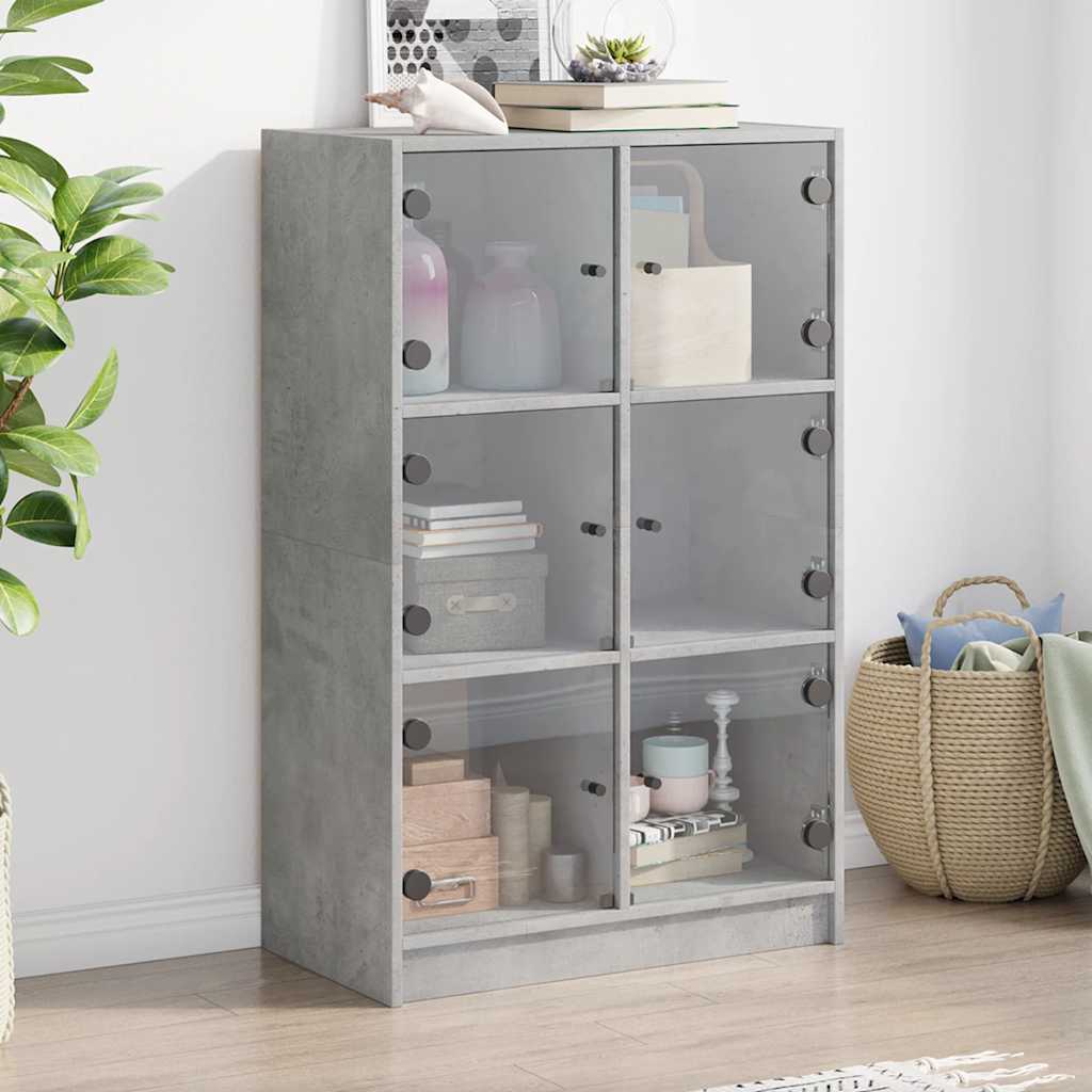 Bücherregal mit Türen Weiß 136x37x109 cm Holzwerkstoff