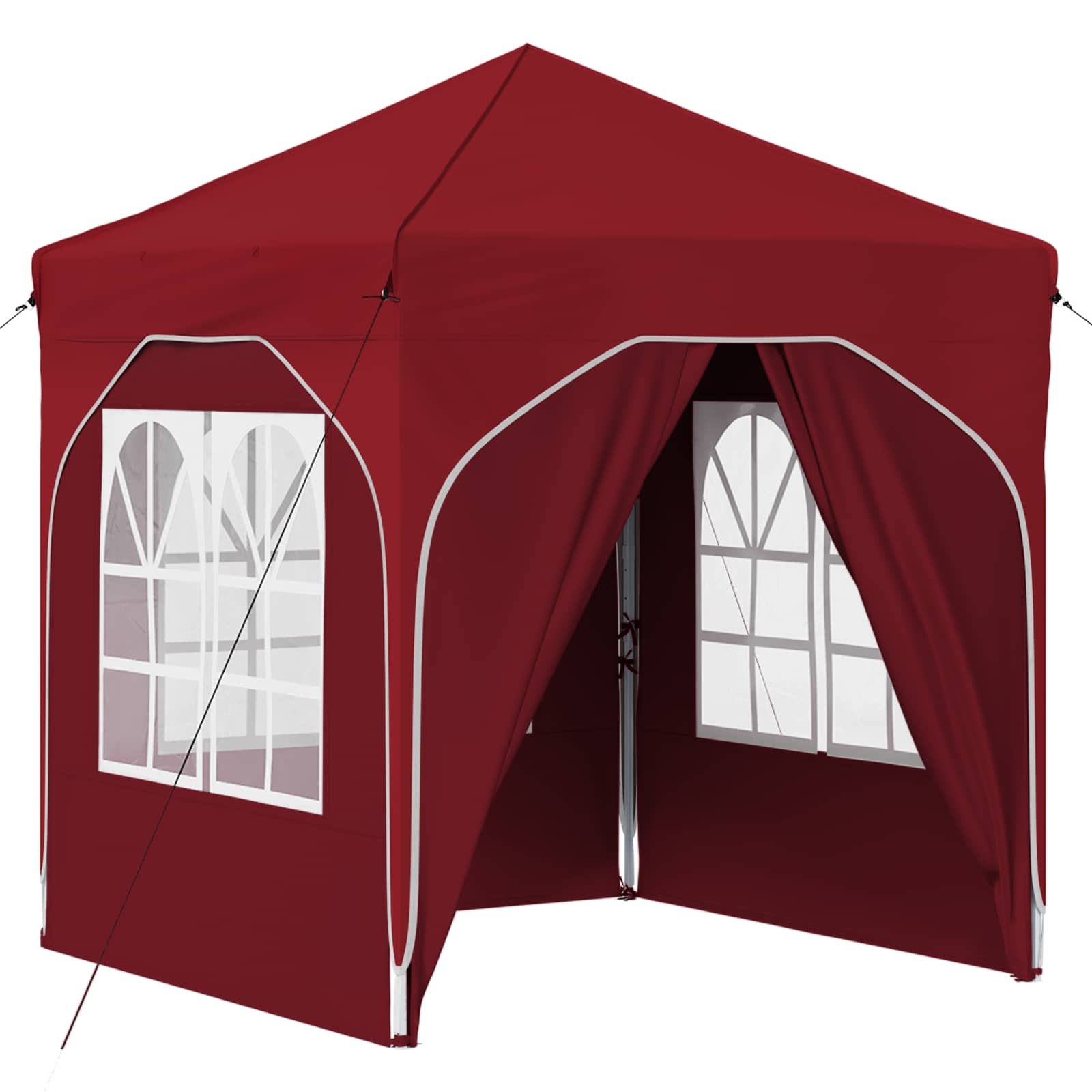 Pop-up Partyzelt 194 x 194 x 245 cm Creme