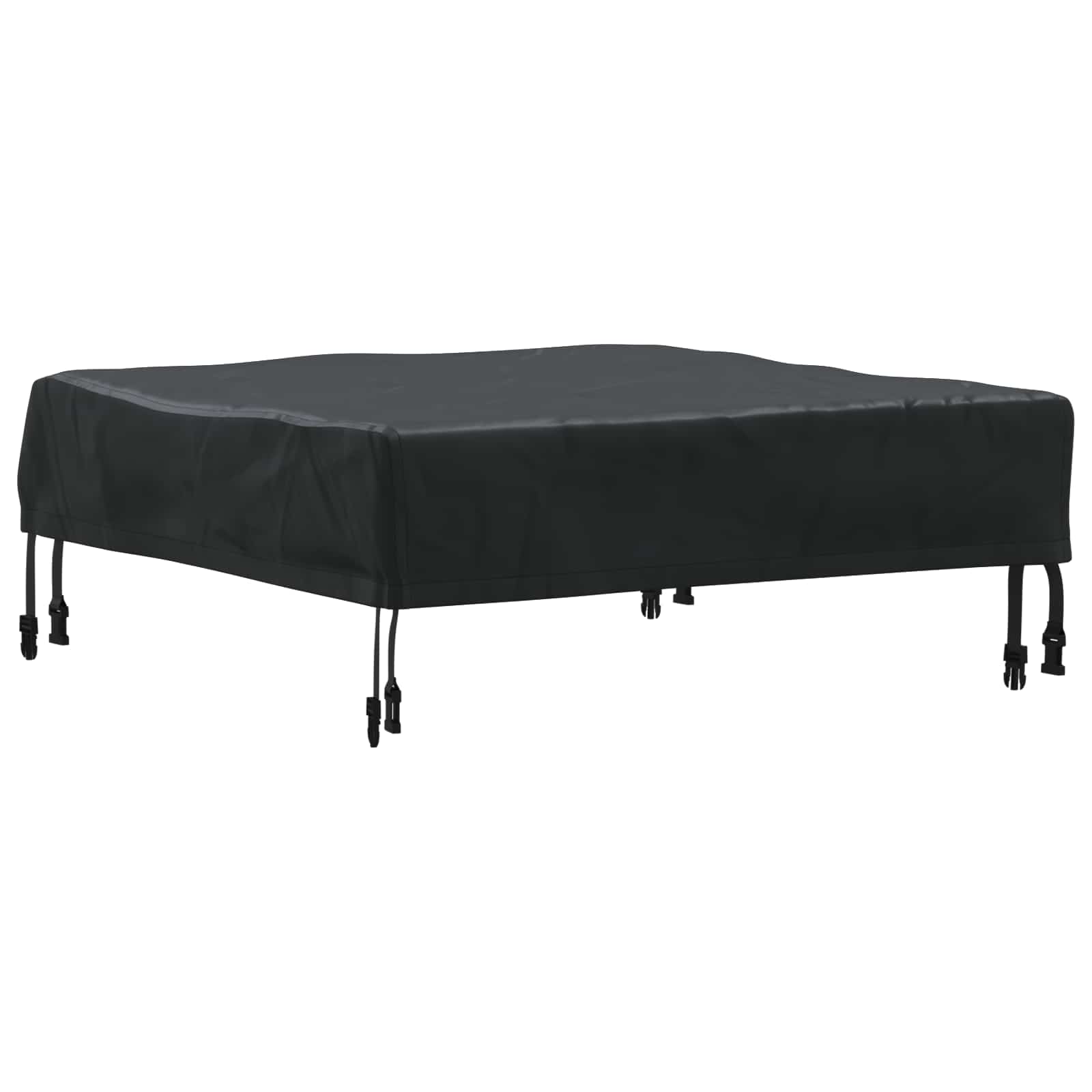 Tischdecken Uni Schwarz 62 x 62 x 15 cm Stoff