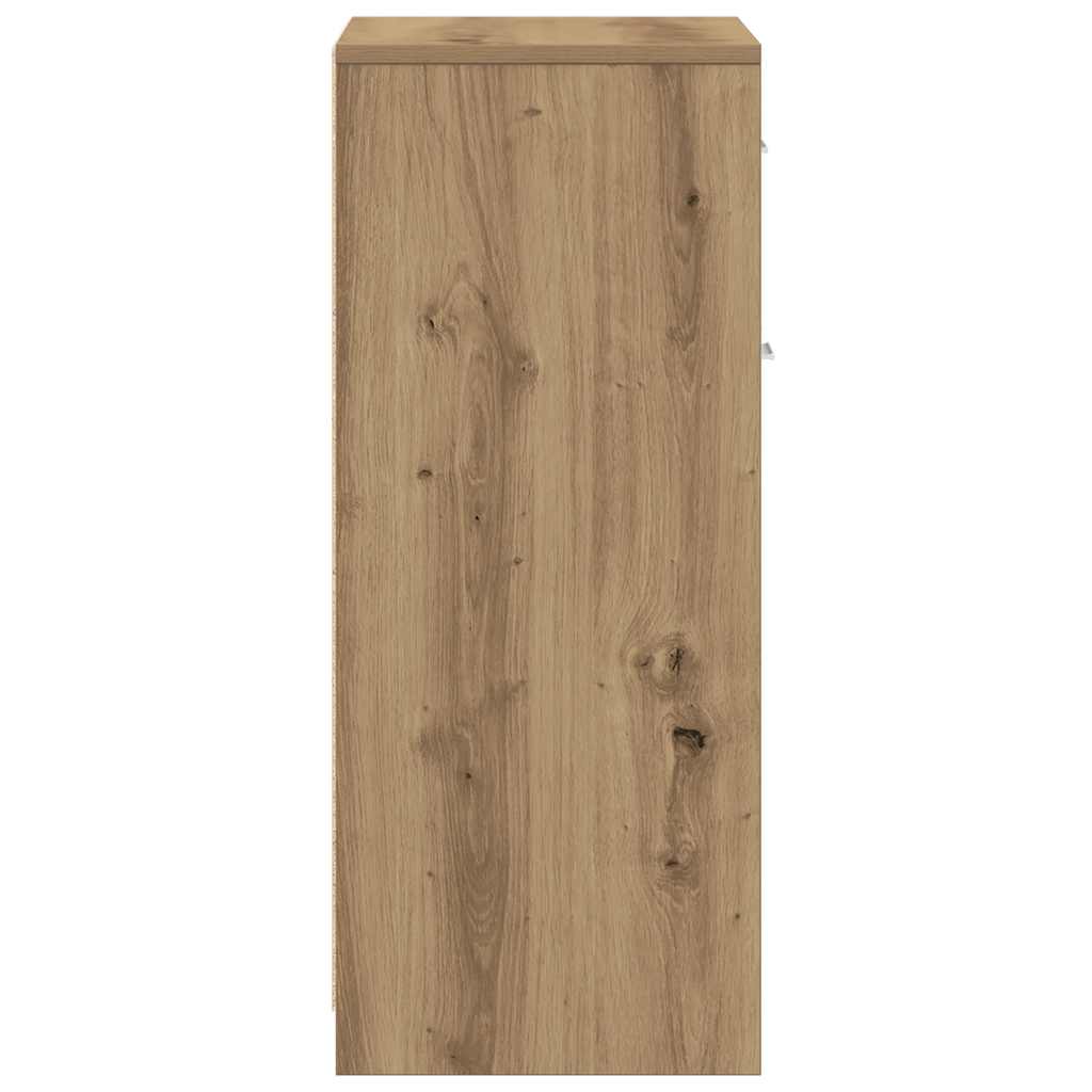 Badezimmerschrank Weiß 60x33x80 cm Holzwerkstoff