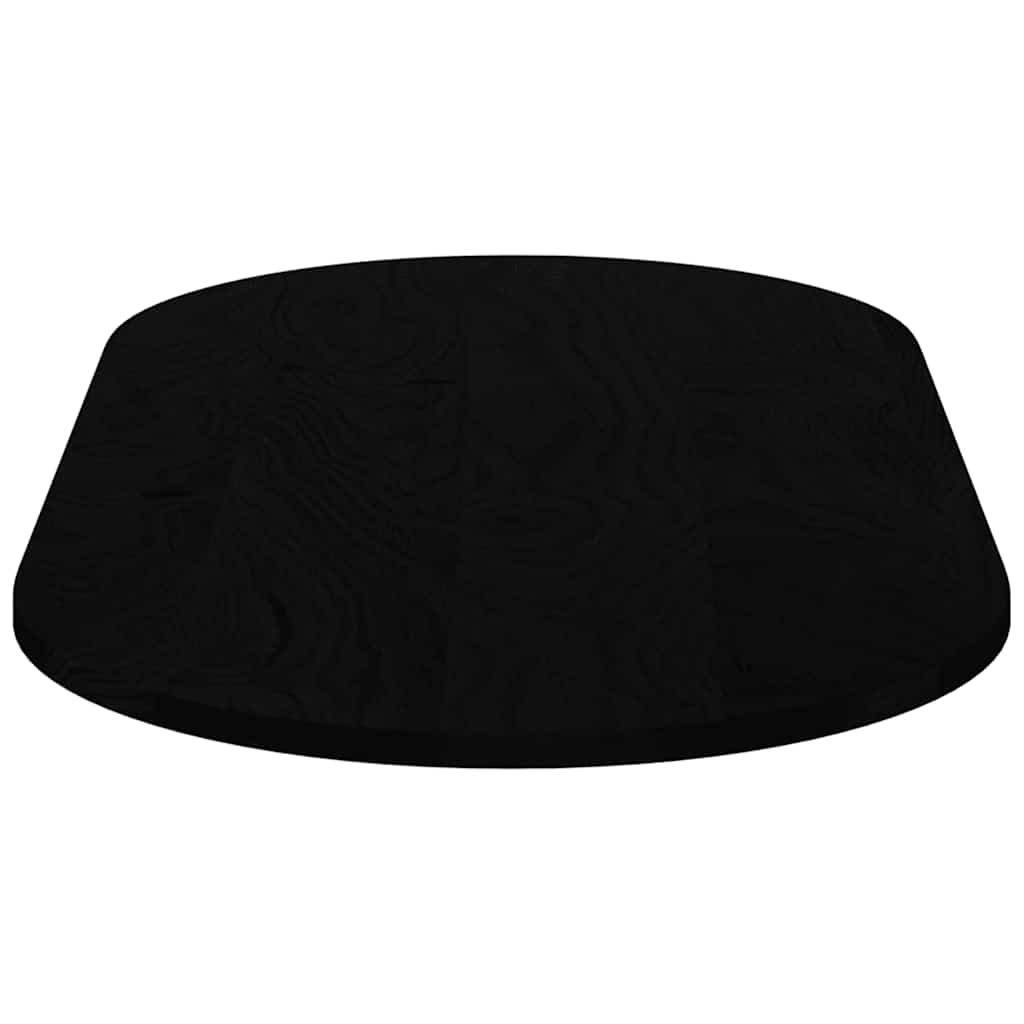 Tischplatte 80x40x2 cm Massivholz Eiche Oval
