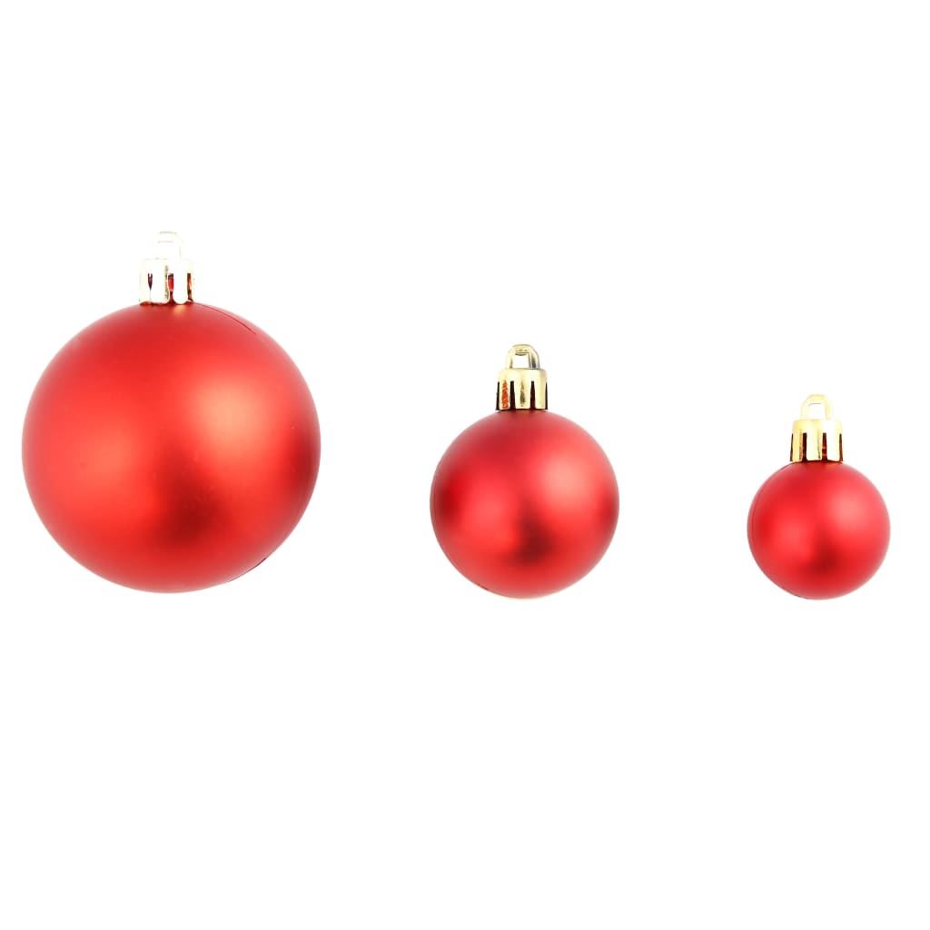 100-tlg. Weihnachtskugel-Set Weiß