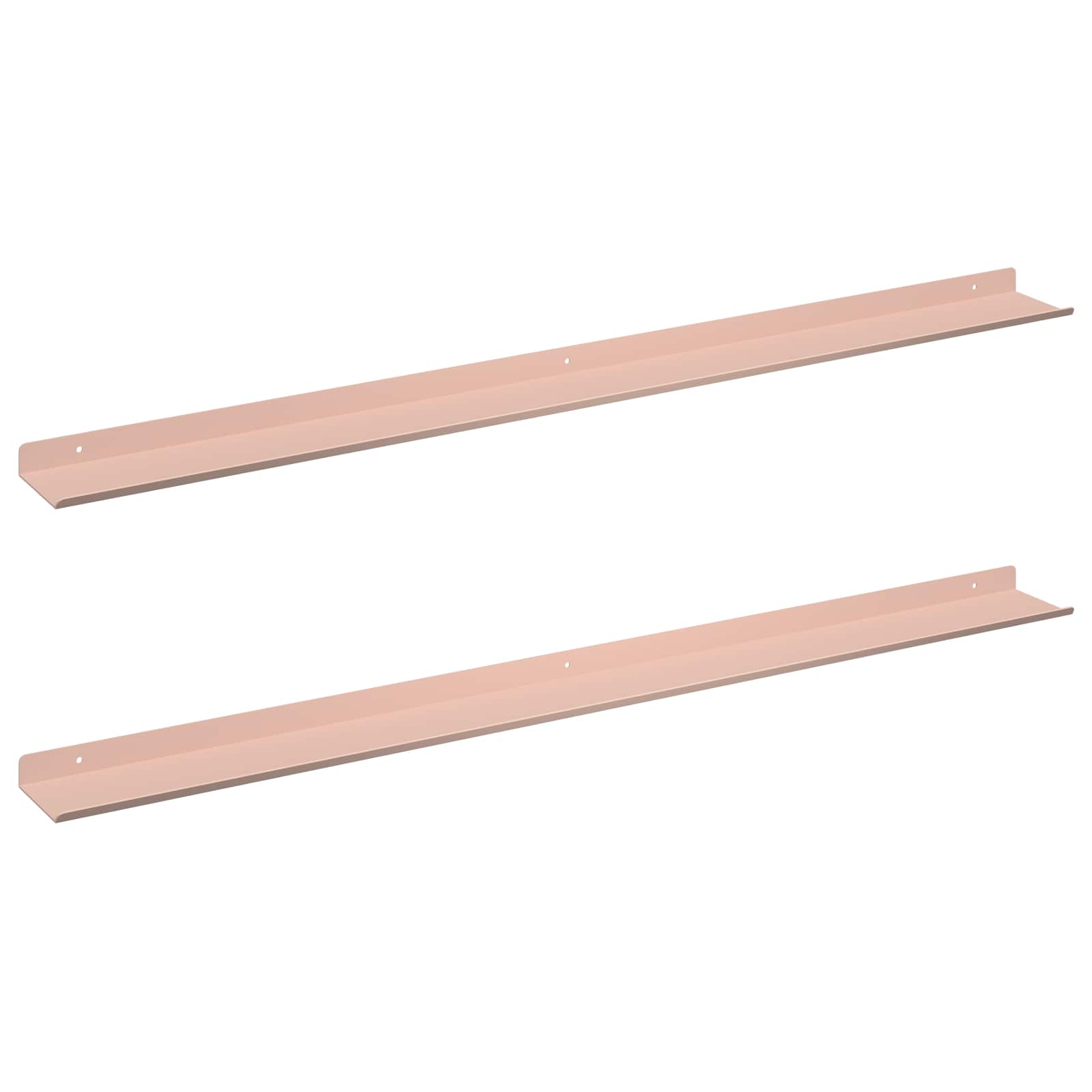 Schwebendes Regal 3 pcs Schwarz 40 x 9 x 2,5 cm Stahl