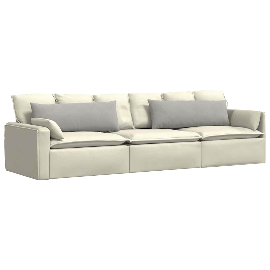 Sofakissen 2 Stück Taupe 50 x 30 cm Stoff